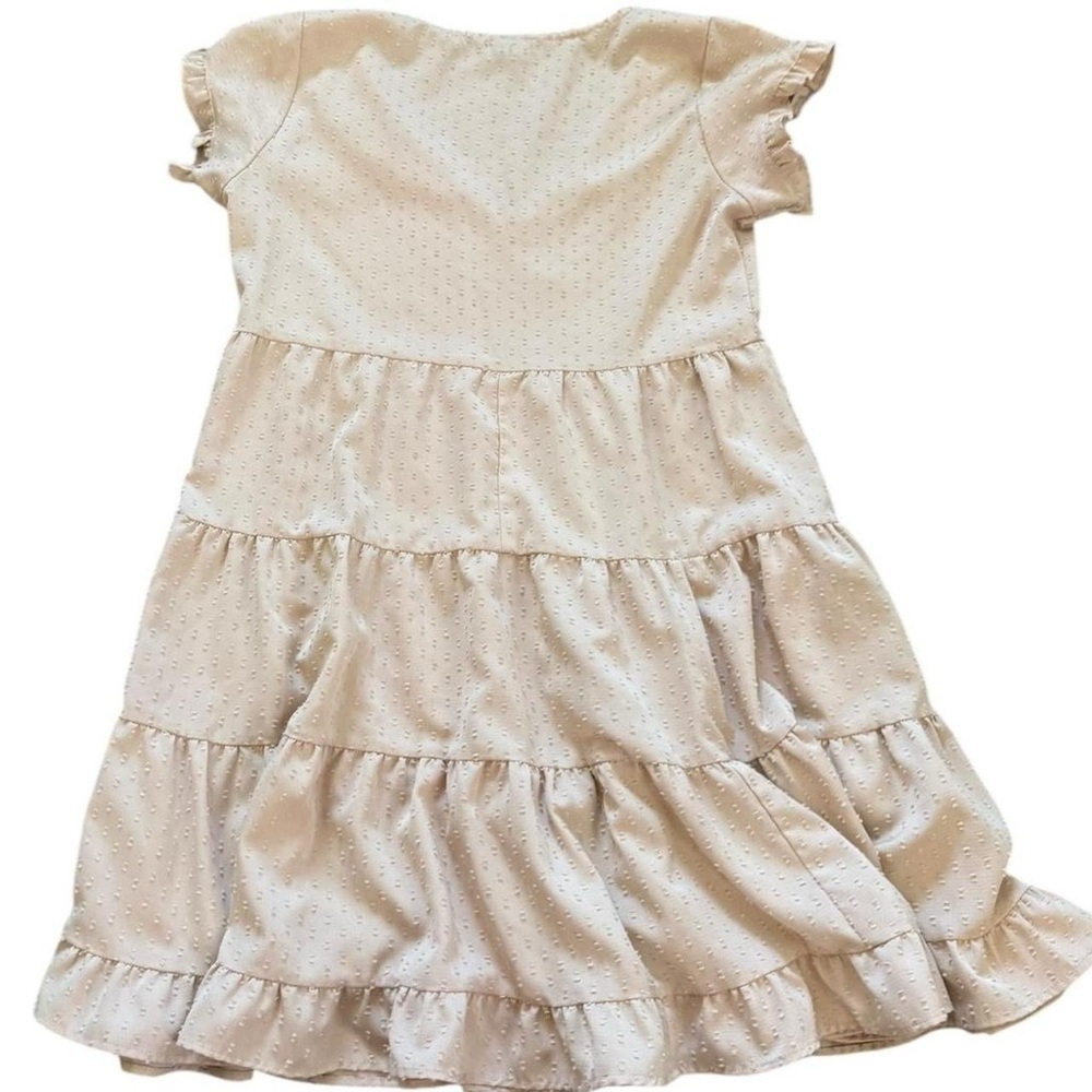 StyleHouse Cream Dress with Ruffles - Picture 2 of 5